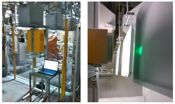 在線測量未固化的烤箱、家電粉末噴涂膜厚